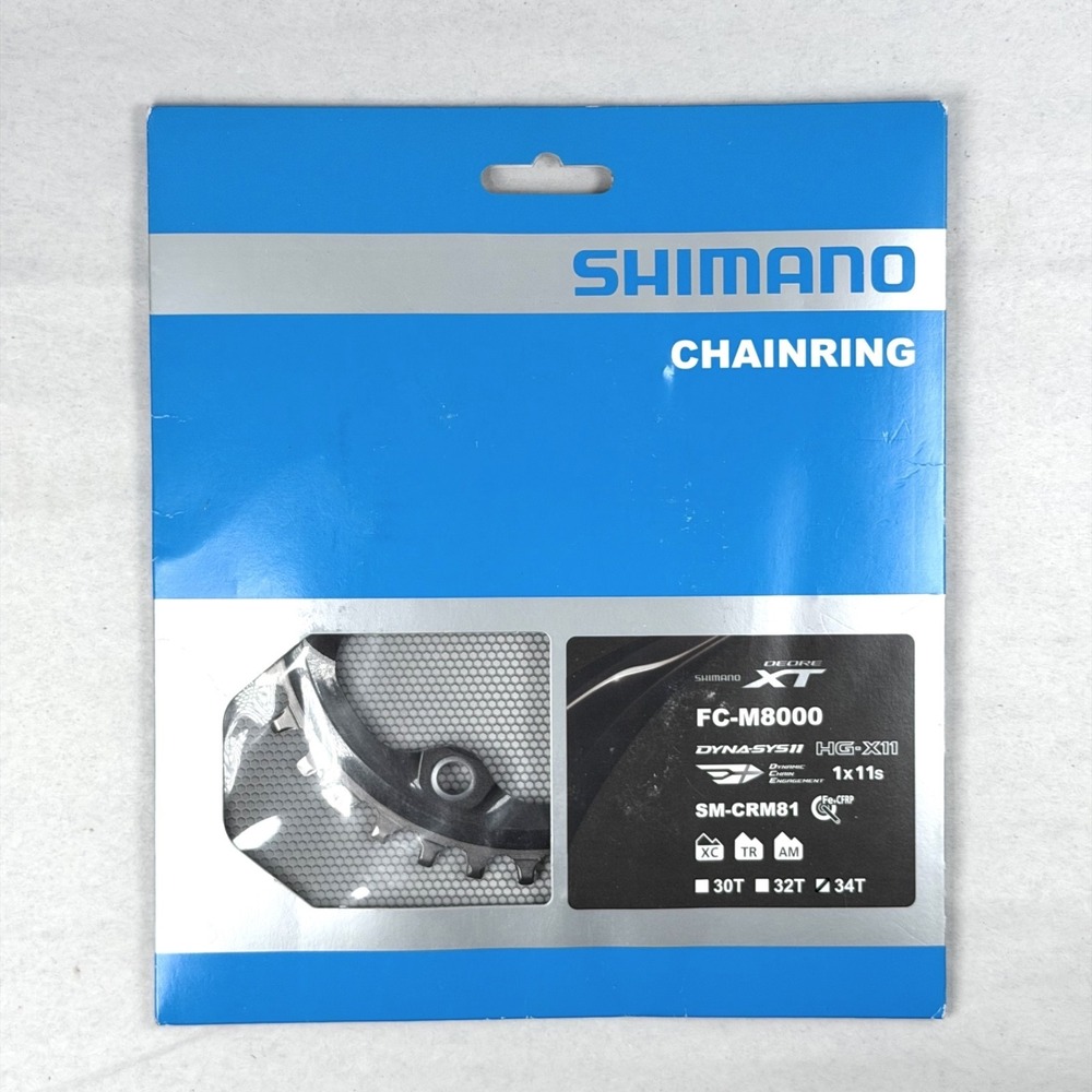 Shimano XT FC-M8000 SM-CRM81 HG-X11 Chainring 34t 1x11 Speed / New
